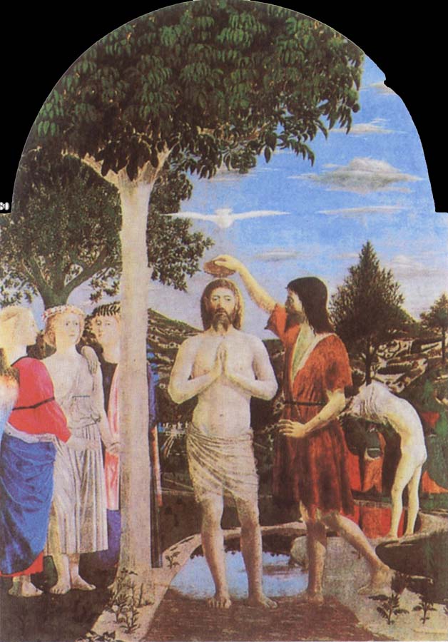 Piero della Francesca The Baptism of Christ